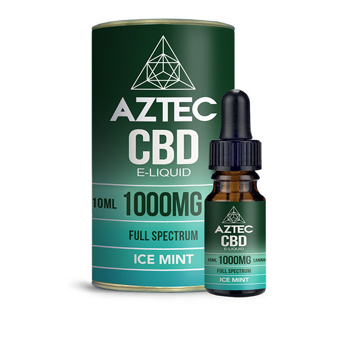 Aztec CBD - Ice Mint 10ml E-Liquid - 1000mg