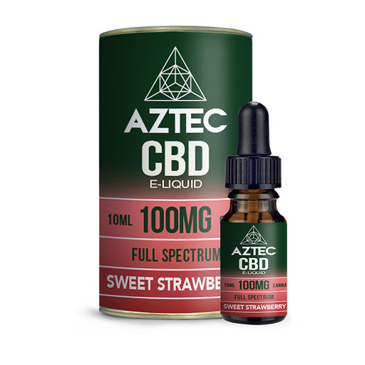 Aztec CBD - Sweet Strawberry 10ml E-Liquid - 100mg