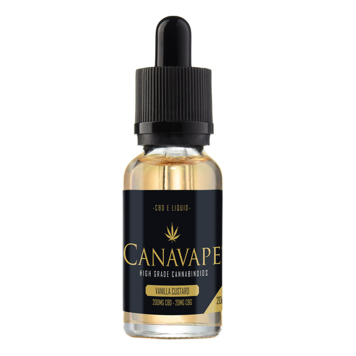Canavape CBD - Vanilla Custard E-Liquid - 20ml - 200mg