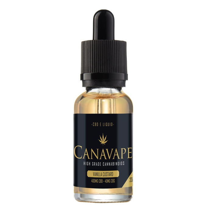 Canavape CBD - Vanilla Custard E-Liquid - 20ml - 400mg