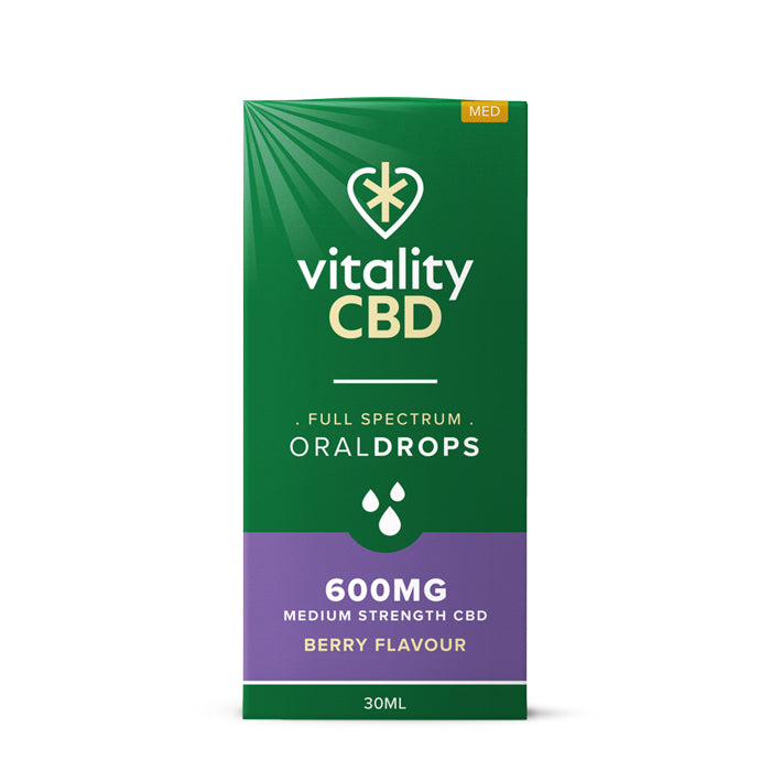 Vitality CBD 30ml CBD Oil Oral Drops - Berry 600mg