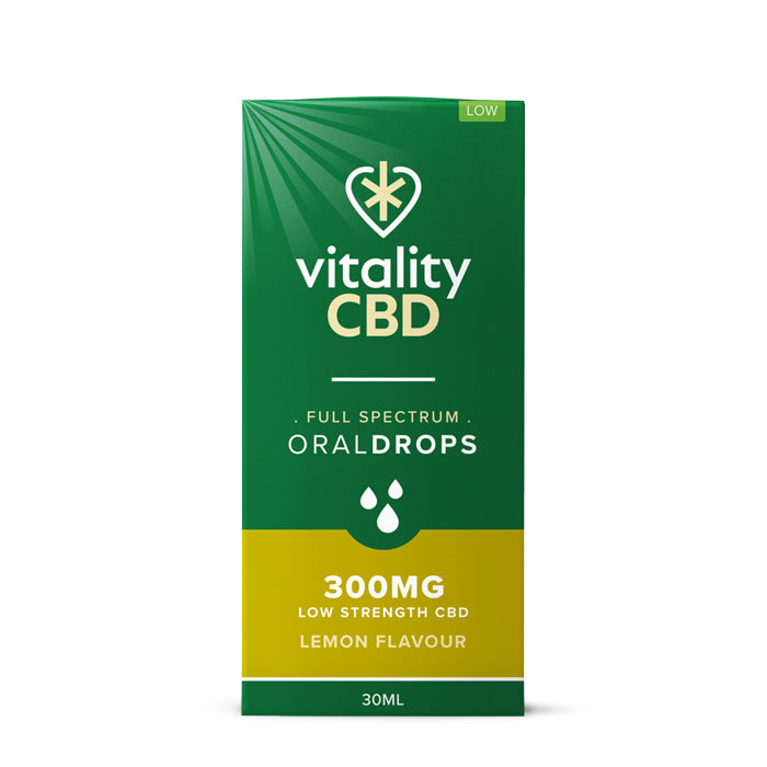 Vitality CBD 30ml CBD Oil Oral Drops - Lemon 300mg