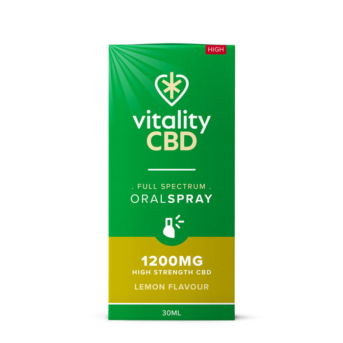 Vitality CBD - 30ml CBD Oral Spray - Lemon 1200mg