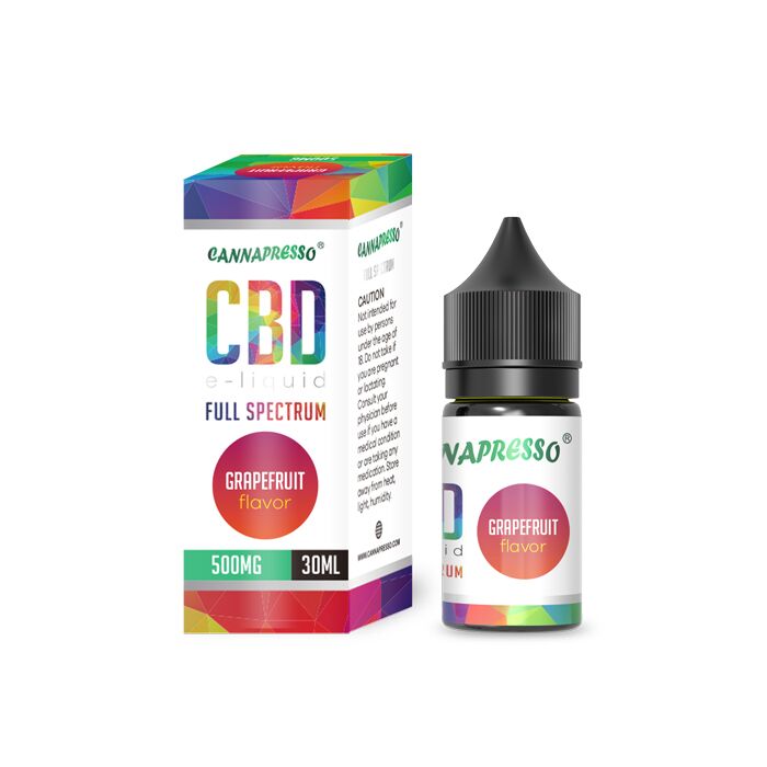 Cannapresso CBD Grapefruit 30ml Full Spectrum E-Liquid - 500mg